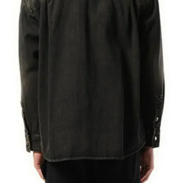 [SOLD OUT] 우영미 25SS 그레이 워싱 데님 백로그 셔츠 50