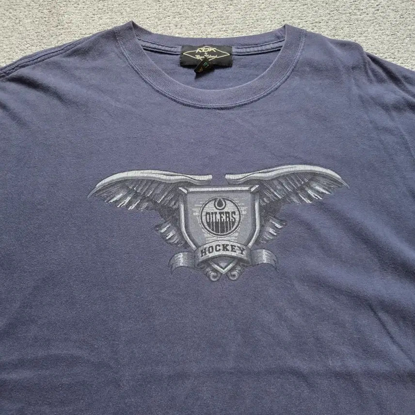 [BUNJANG] Reebok 90s Canada Made Navy Short Sleeve T-Shirt XL / 90s 캐나다제 Reebok 반팔 티셔츠 XL(105)