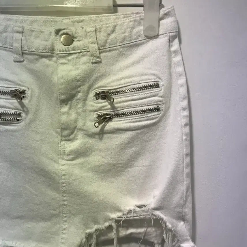 [BUNJANG] High-Waist Mini Skirt / 하이웨스트치마 미니스커트 화이트스커트 스판스커트