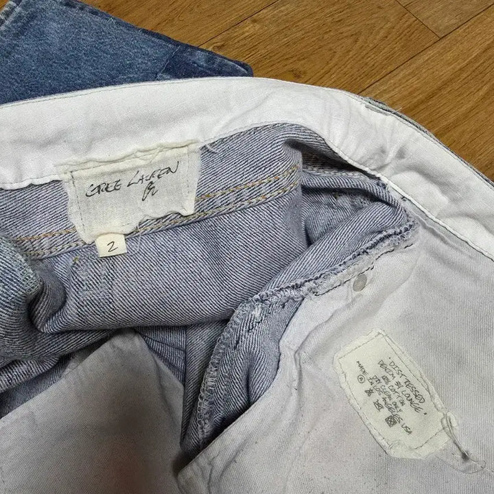 [SOLD OUT] 그렉로렌 디스트레스드 데님 34라운지 팬츠