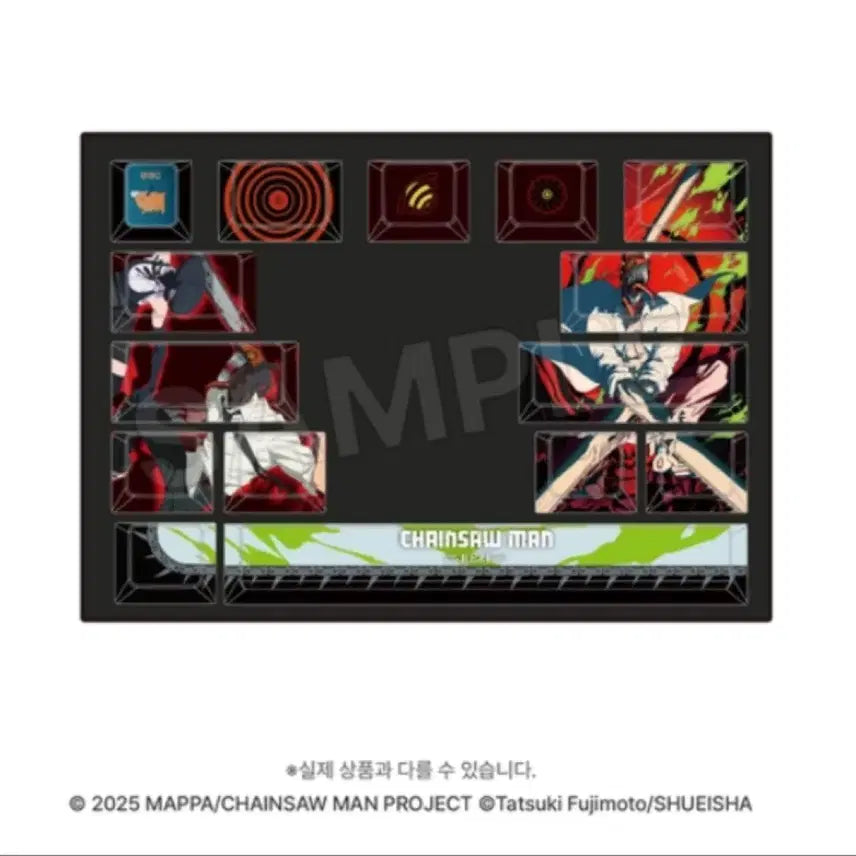 [BUNJANG] MAPPA Chainsaw Man Keycap Set Reze &amp; Denji / 체인소맨 마파 홍대 팝업 키캡세트 레제&amp;덴지