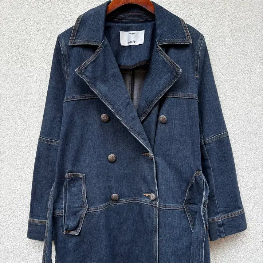 [BUNJANG] Obze Denim Trench Coat / 오브제 데님 트렌치코트