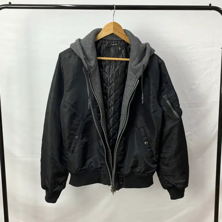 [BUNJANG] R13 Ma-1 Layered Hooded Jacket / R13 알써틴 후드 레이어드 ma-1 자켓
