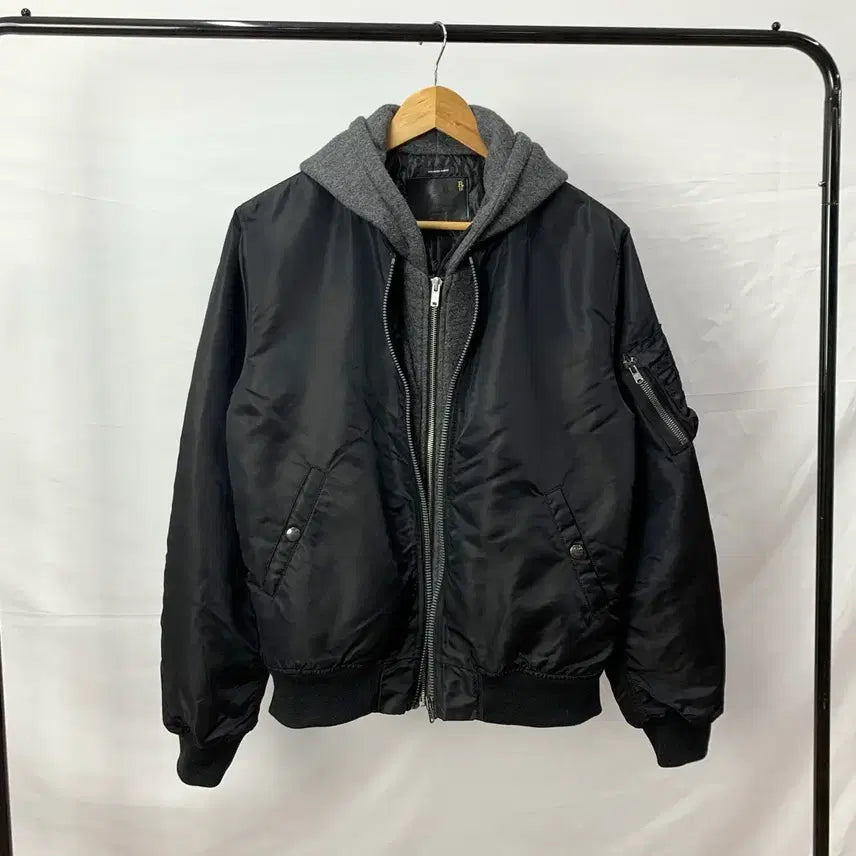 [BUNJANG] R13 Ma-1 Layered Hooded Jacket / R13 알써틴 후드 레이어드 ma-1 자켓