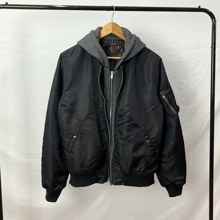 [BUNJANG] R13 Ma-1 Layered Hooded Jacket / R13 알써틴 후드 레이어드 ma-1 자켓