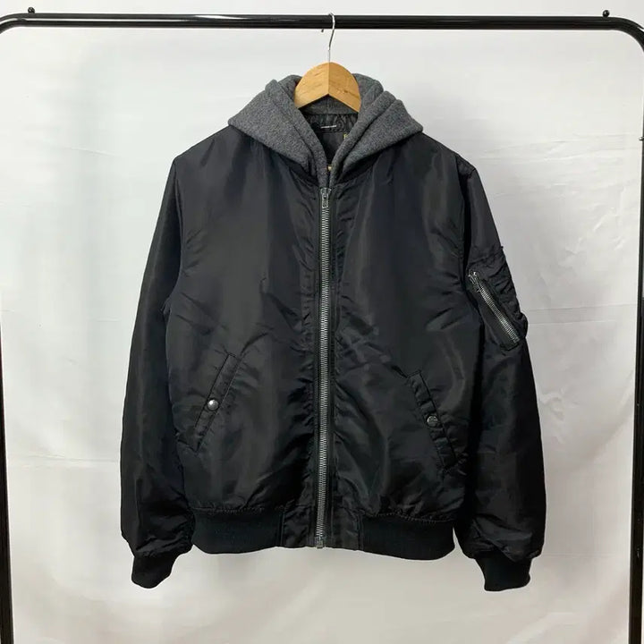 [BUNJANG] R13 Ma-1 Layered Hooded Jacket / R13 알써틴 후드 레이어드 ma-1 자켓