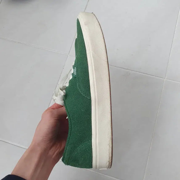 [BUNJANG] Vans Authentic Comfycush Suede Sneakers / 반스 어센틱 컴피쿠시 스웨이드 그린
