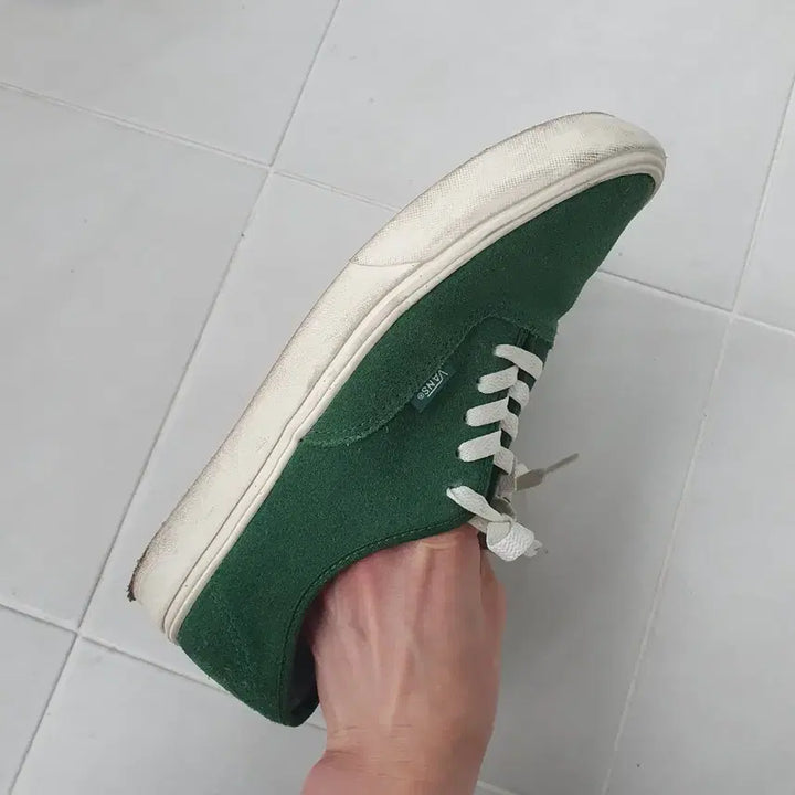 [BUNJANG] Vans Authentic Comfycush Suede Sneakers / 반스 어센틱 컴피쿠시 스웨이드 그린