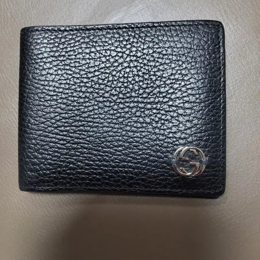 [BUNJANG] Gucci Black Leather Wallet / 구찌 블랙 레더 반지갑