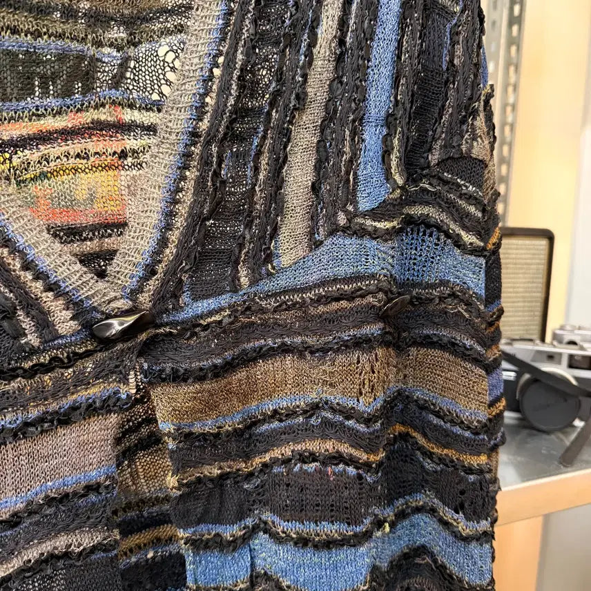 [BUNJANG] M&amp;KYOKO Ethnic Hippie Knit Cardigan / M&amp;KYOKO 에스닉 히피 니트 가디건  FREE OS