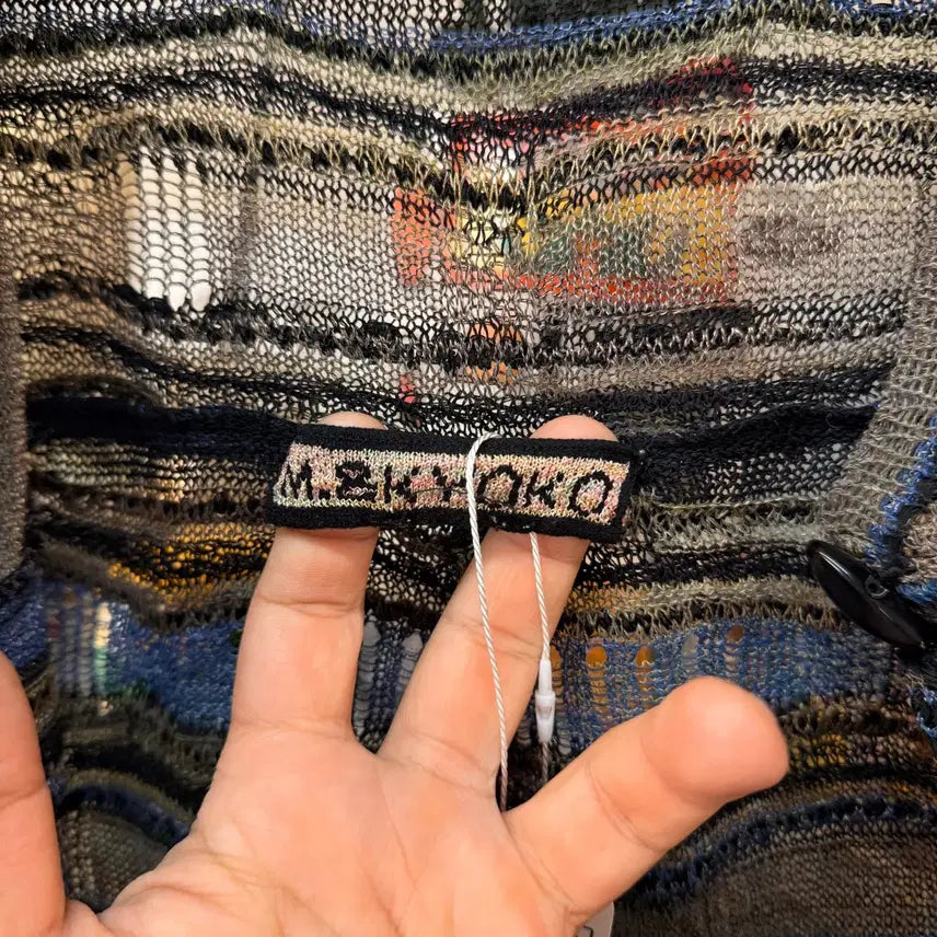 [BUNJANG] M&amp;KYOKO Ethnic Hippie Knit Cardigan / M&amp;KYOKO 에스닉 히피 니트 가디건  FREE OS