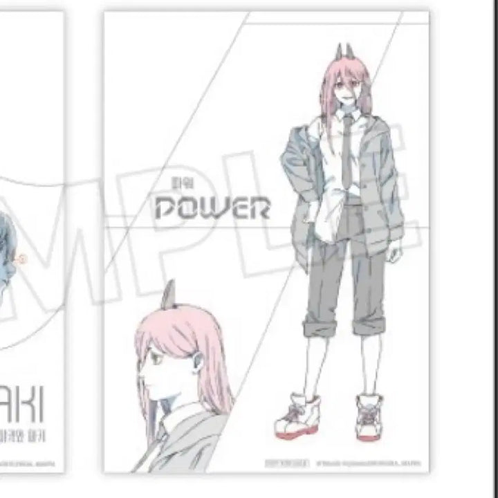 [BUNJANG] Chainsaw Man Power A4 Illustration Poster / 체인소맨 팝업 특전 A4 원화 포스터 파워