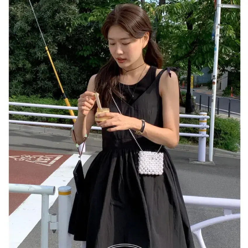 [BUNJANG] Underbee Mayvi Mont Summer Dress Black / [새상품] 언더비 Mayvi Mont 썸머 드레스 원피스 블랙 셀프웨딩