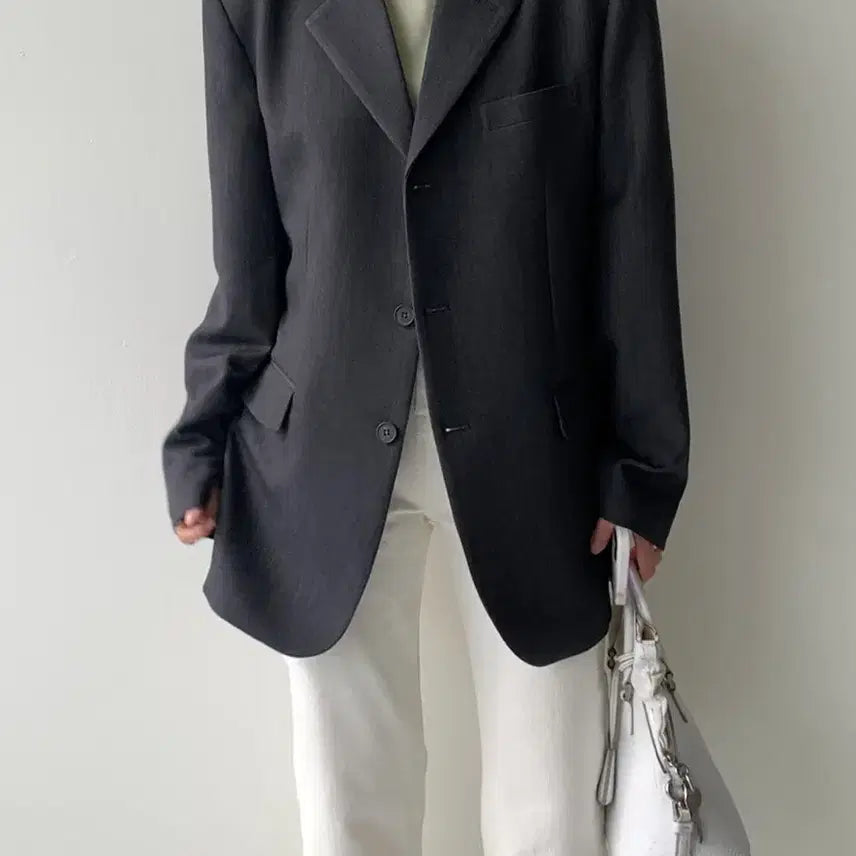 [BUNJANG] Oversized Blazer Jacket / [새상품] 오버핏 블레이저 자켓