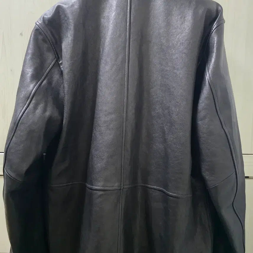 [BUNJANG] Woodb Vegetable Lambskin Leather Car Coat / 우드비 베지터블 램스킨 레더 카코트