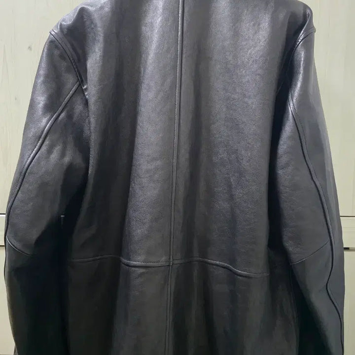 [BUNJANG] Woodb Vegetable Lambskin Leather Car Coat / 우드비 베지터블 램스킨 레더 카코트