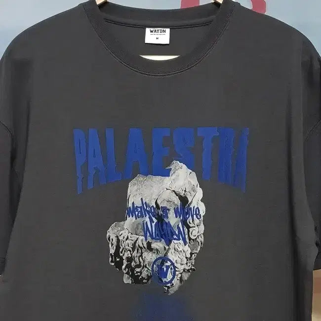 [BUNJANG] Wadein Palestra The Head Oversized Short Sleeve T-shirt / (M) 웨이든 팔라에스트라 더헤드 오버핏 반팔티