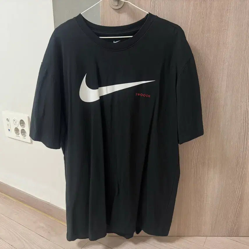 [BUNJANG] Nike Swoosh Short Sleeve T-Shirt Black XL / 나이키 스우시 반팔 티셔츠 블랙