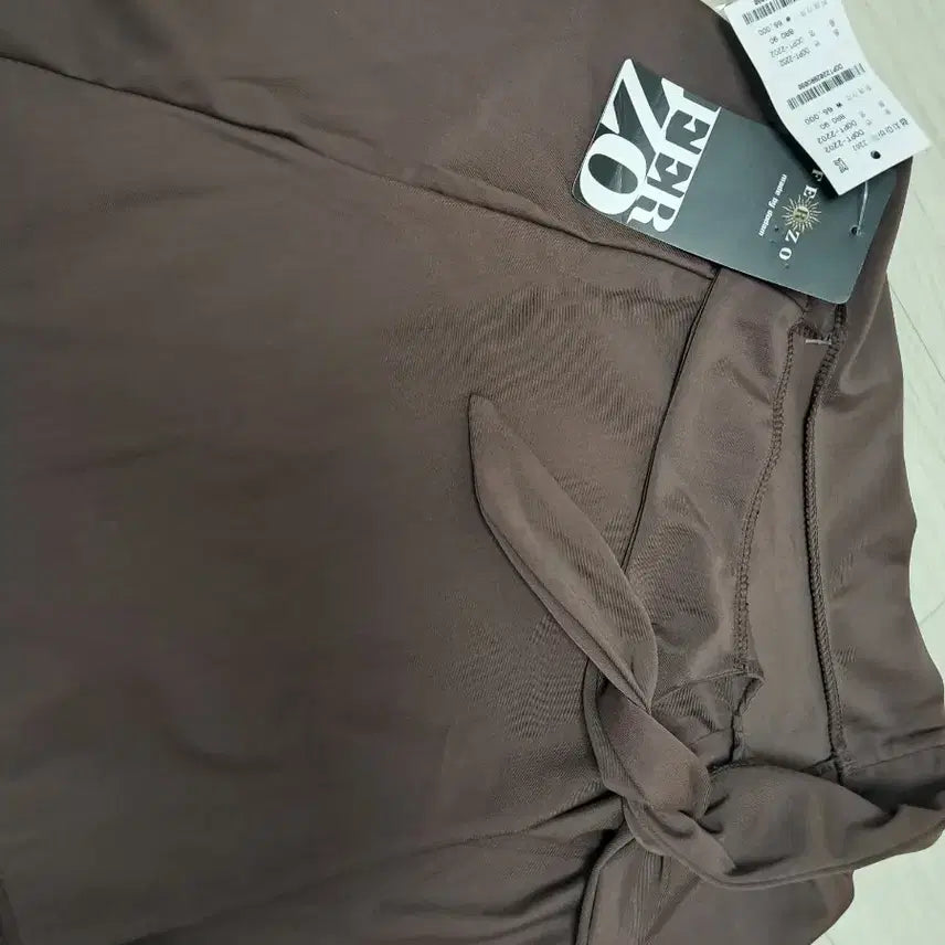 [BUNJANG] FERZO Knotted Wrap Skirt Brown / FERZO 매듭 랩  스커트 브라운