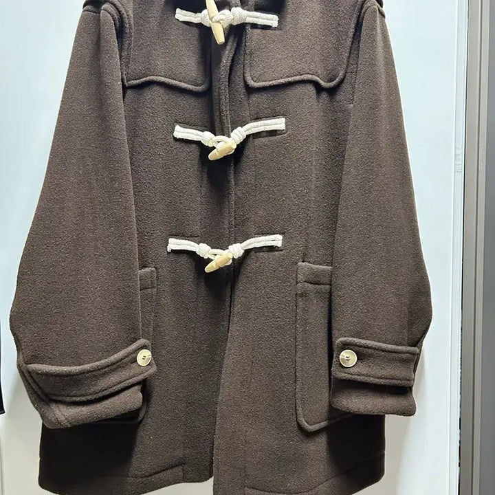 [BUNJANG] GBH Dark Brown Duffle Coat / GBH 브라운 더플코트