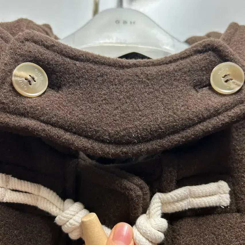 [BUNJANG] GBH Dark Brown Duffle Coat / GBH 브라운 더플코트
