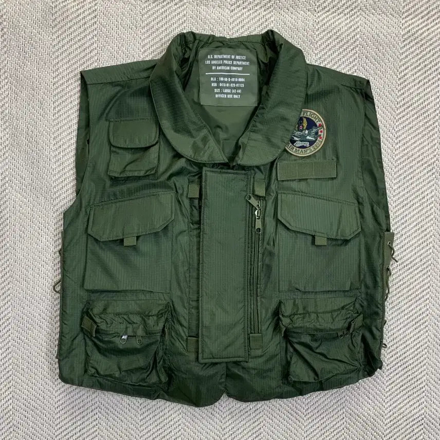 [BUNJANG] Military Multi-Pocket Vest Khaki L / 밀리터리 멀티포켓 베스트 카키 L