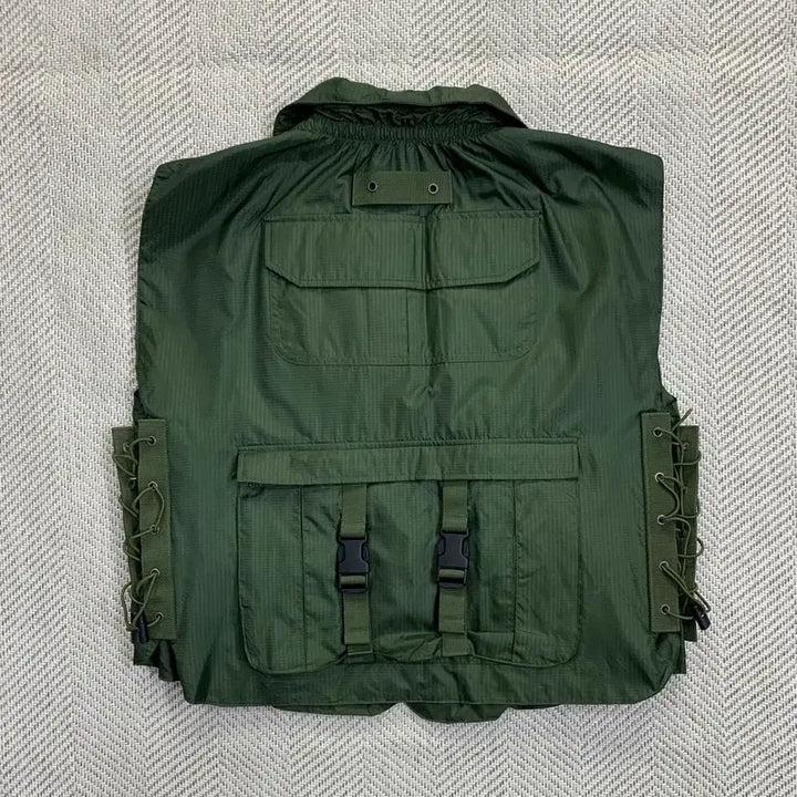 [BUNJANG] Military Multi-Pocket Vest Khaki L / 밀리터리 멀티포켓 베스트 카키 L