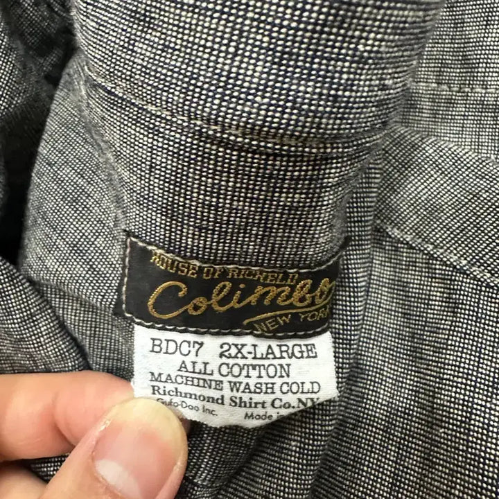 [BUNJANG] Colimbo Short Sleeve Work Shirt XXL (105) / 콜림보 반팔 워크셔츠 xxl(105)