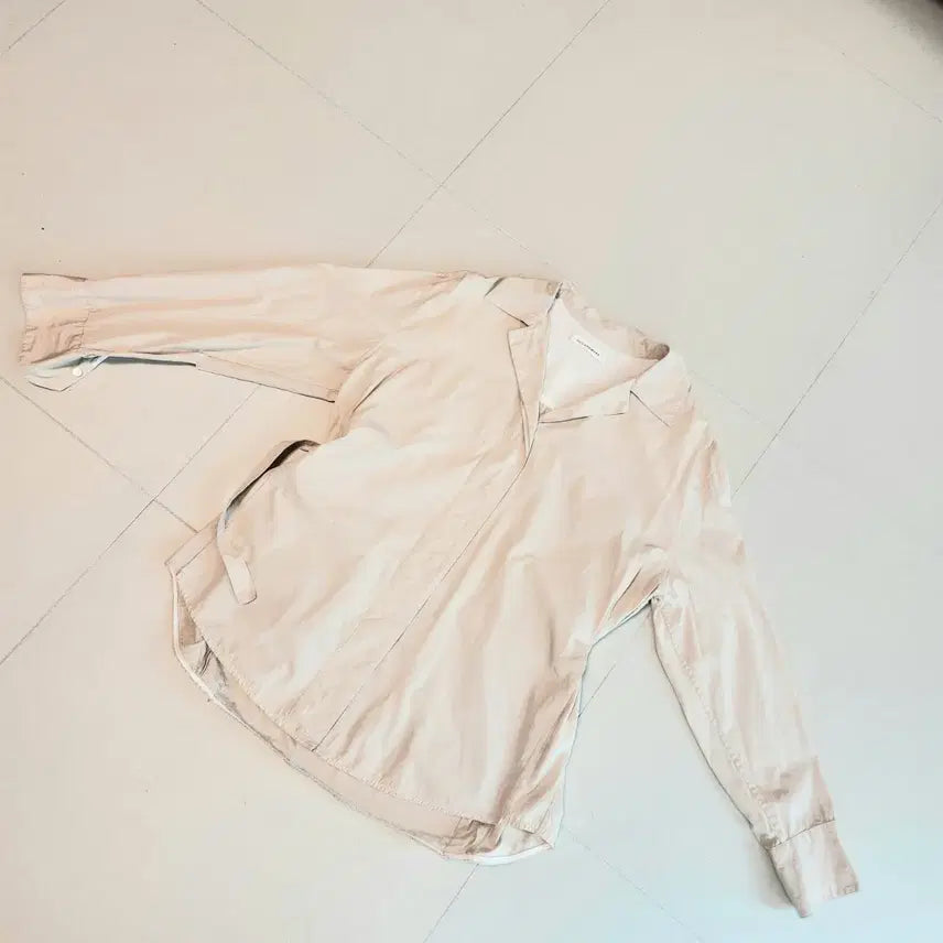 [BUNJANG] The Cashmere Belted Oversized Shirt / 더 캐시미어  벨티드 오버핏 셔츠