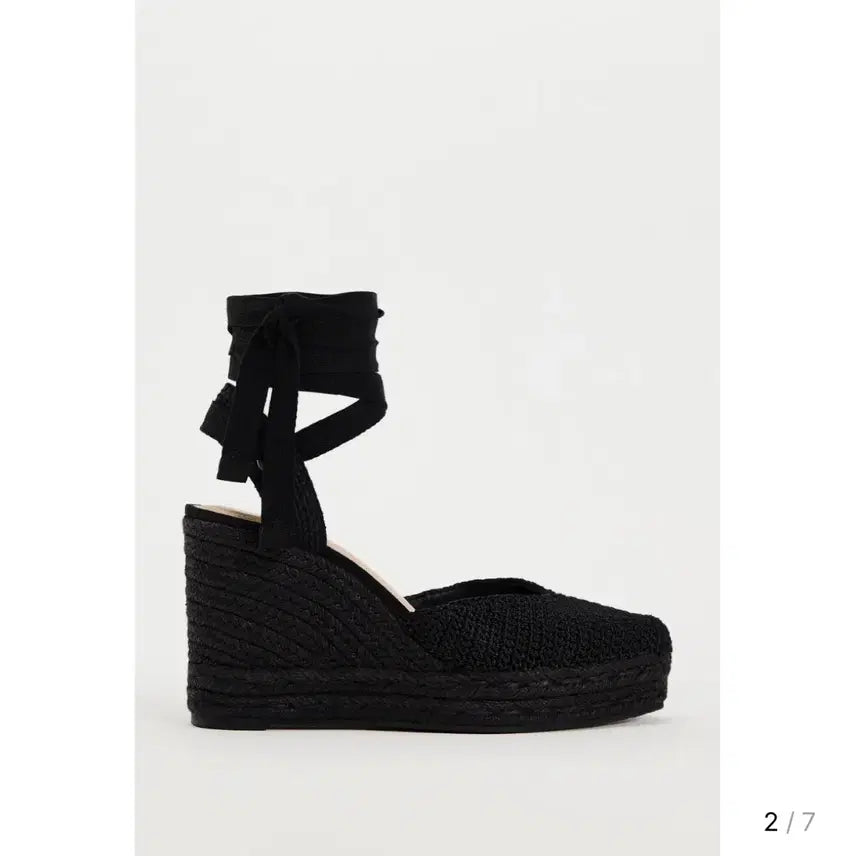 [BUNJANG] ZARA Strappy Wedge Heels / 자라 스트랩 웨지힐