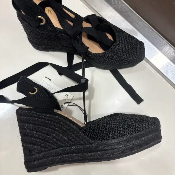 [BUNJANG] ZARA Strappy Wedge Heels / 자라 스트랩 웨지힐