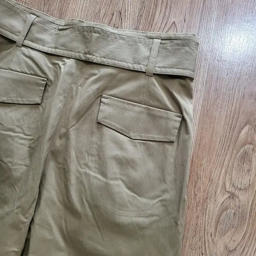 [BUNJANG] Deco Belt Wide Pants (Size 66) / 데코 벨트 와이드 팬츠 (66사이즈)정품 새거