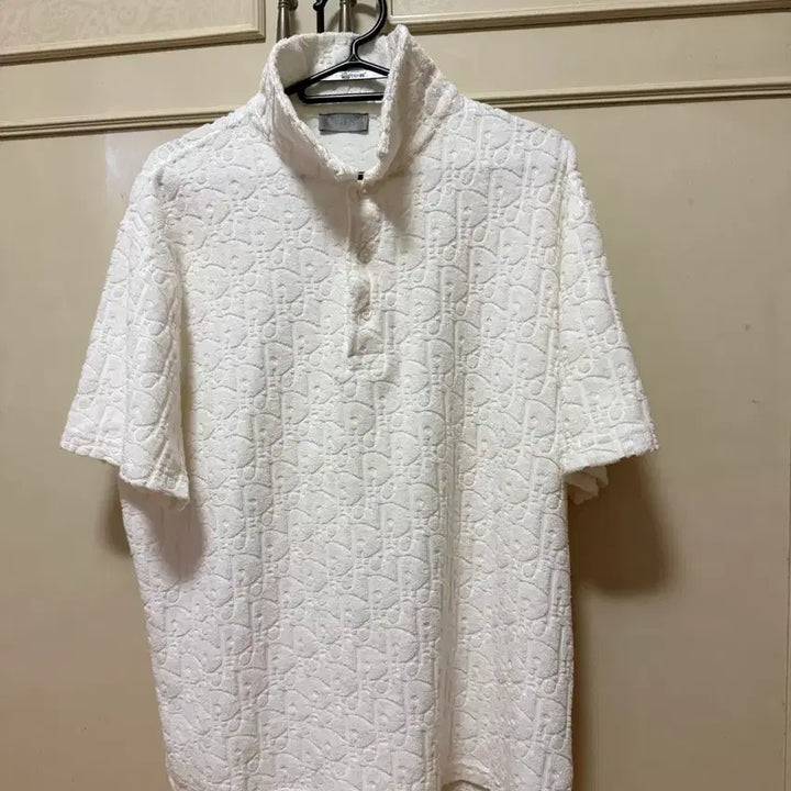 [BUNJANG] Dior Oblique Terry Cotton Polo Shirt / 새상품급/ 디올 오블리크 테리 반팔 카라티(S 95~100)