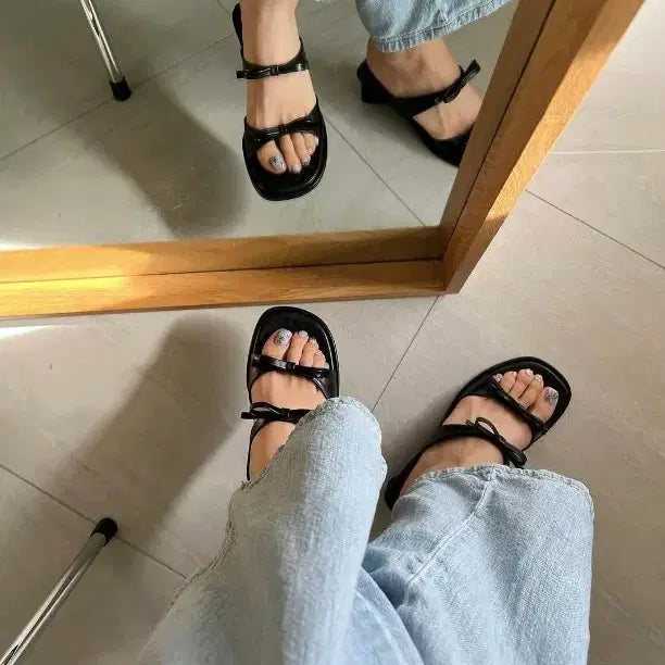 [BUNJANG] Lalarounge Ribbon Mules / 랄라라운지 리본뮬