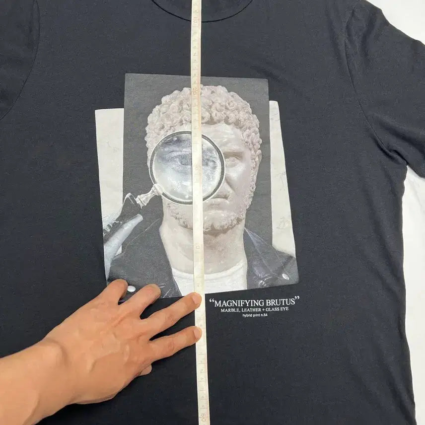 [BUNJANG] Neil Barrett Brutus Printing Black T-shirt / 닐바렛 브루투스 프린팅 블랙 반팔 L사이즈