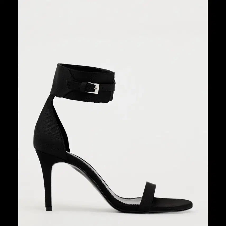[BUNJANG] ZARA Ankle Strap Heels 240 / 자라 블랙 앵클 스트랩 힐 240