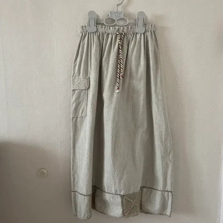 [BUNJANG] Suzuko Morino Gato Vintage Crochet Long Skirt / 빈티지 모리걸 크로셰 롱스커트 스즈코 모리노가토 카모메산장 지구네