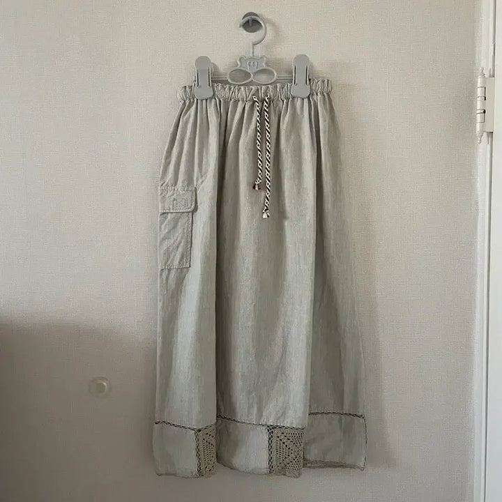 [BUNJANG] Suzuko Morino Gato Vintage Crochet Long Skirt / 빈티지 모리걸 크로셰 롱스커트 스즈코 모리노가토 카모메산장 지구네