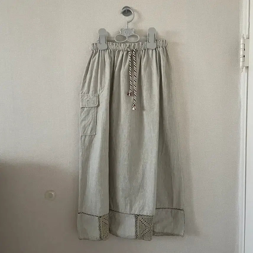 [BUNJANG] Suzuko Morino Gato Vintage Crochet Long Skirt / 빈티지 모리걸 크로셰 롱스커트 스즈코 모리노가토 카모메산장 지구네