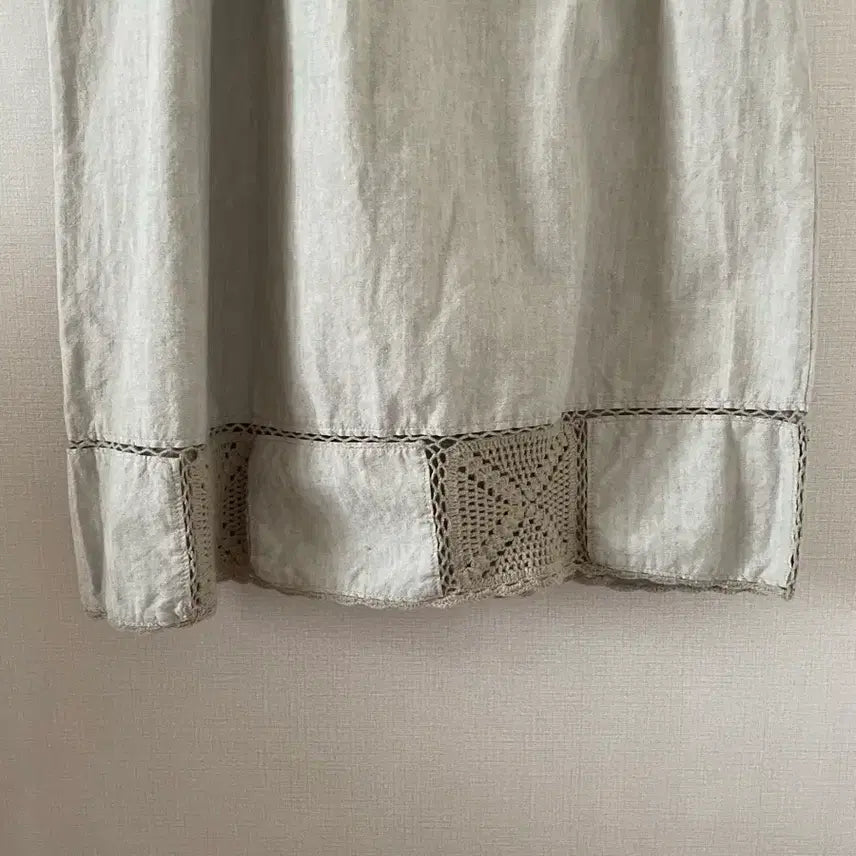 [BUNJANG] Suzuko Morino Gato Vintage Crochet Long Skirt / 빈티지 모리걸 크로셰 롱스커트 스즈코 모리노가토 카모메산장 지구네
