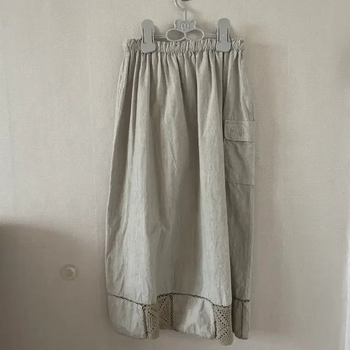 [BUNJANG] Suzuko Morino Gato Vintage Crochet Long Skirt / 빈티지 모리걸 크로셰 롱스커트 스즈코 모리노가토 카모메산장 지구네
