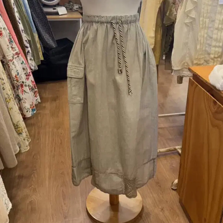 [BUNJANG] Suzuko Morino Gato Vintage Crochet Long Skirt / 빈티지 모리걸 크로셰 롱스커트 스즈코 모리노가토 카모메산장 지구네