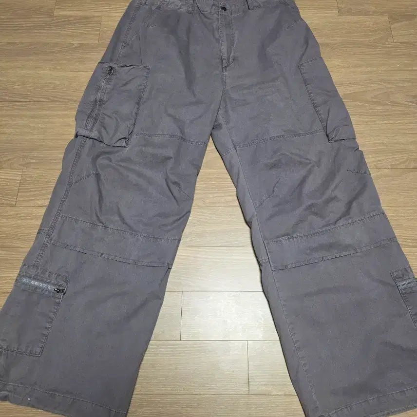 [BUNJANG] HATCHING ROOM Zip Cargo Faded Purple Pants / 해칭룸 집카고 페이디드 퍼플 4사이즈