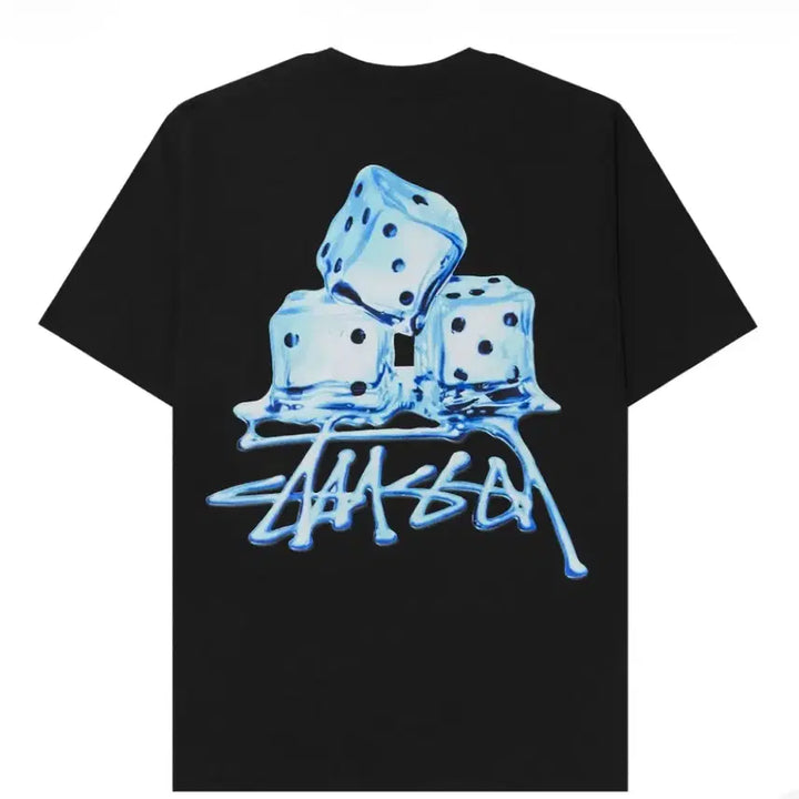 [BUNJANG] Stussy Melted Short Sleeve T-shirt Black [L] / 스투시 멜티드 반팔 티셔츠 블랙 [L]
