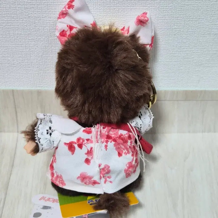 [BUNJANG] Monchhichi Doll with Floral Dress and Headband / 몬치치인형 판매합니다