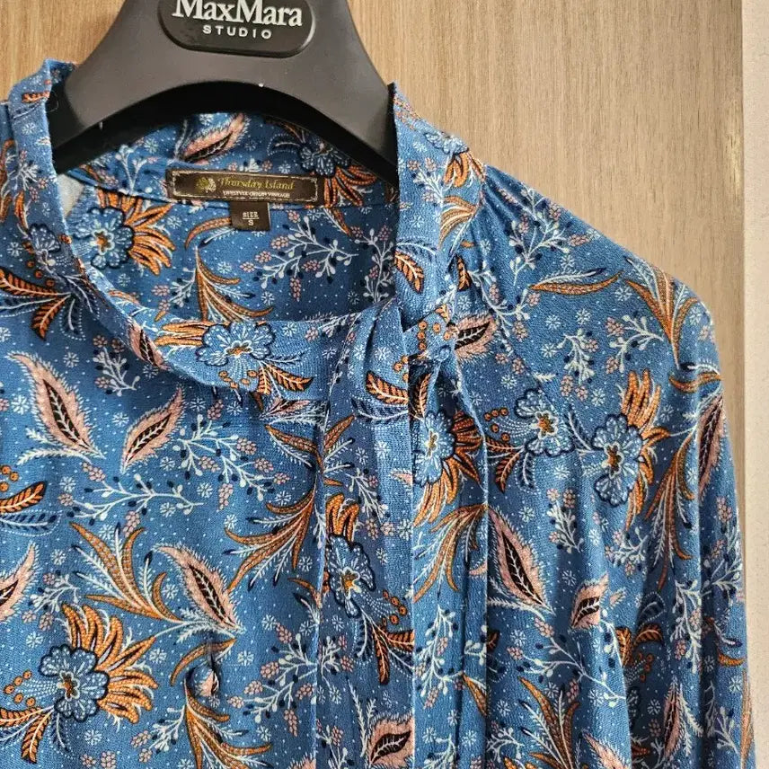 [BUNJANG] Thursday Island Paisley Pattern Ribbon Blouse / ㅣ써스데이아일랜드 리본 블라우스ㅣ