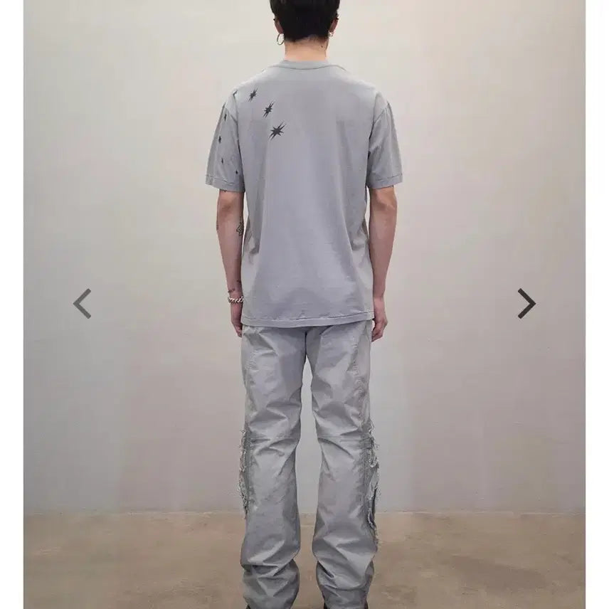 [BUNJANG] Cost Per Kilo DIRTY STAR T-Shirt - Grey / 코스트퍼킬로 DIRTY STAR T-SHIRT-GREY 더티스타