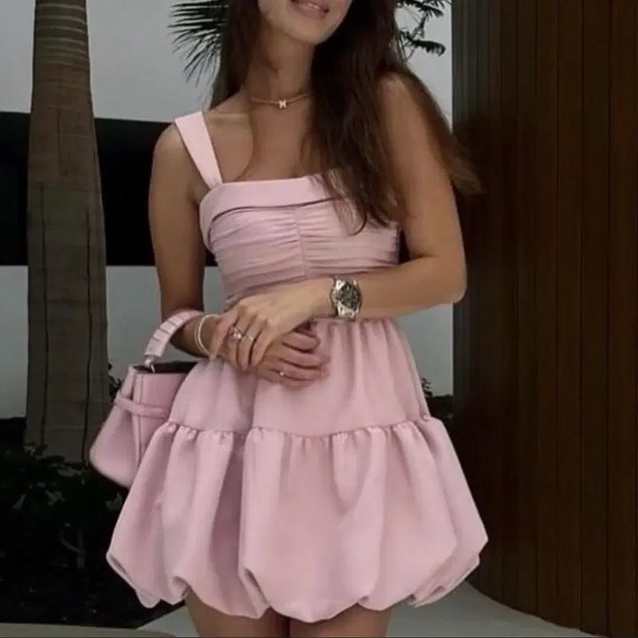 [BUNJANG] ZARA Pink Balletcore Balloon Dress XS~S / 자라 핑크 발레코어 벌룬 원피스 xs~s