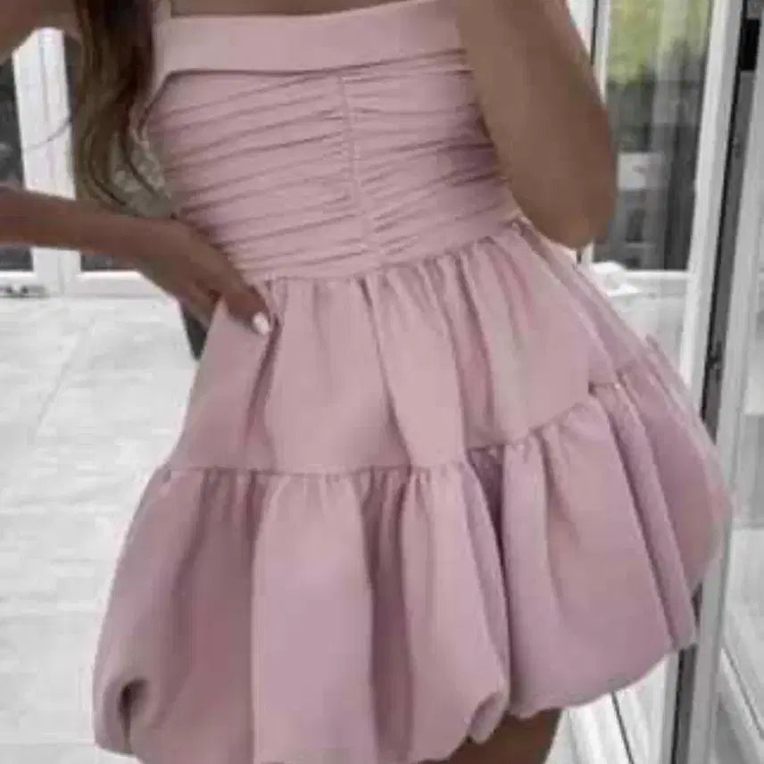 [BUNJANG] ZARA Pink Balletcore Balloon Dress XS~S / 자라 핑크 발레코어 벌룬 원피스 xs~s