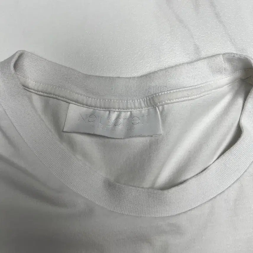 [SOLD OUT] 닐바렛 갱스터 프린팅 화이트 반팔 L사이즈